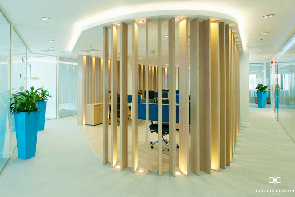 Interior Office Design Companies Dubai - Corridor Jotun Head Office - Cecilia Clason Interiors