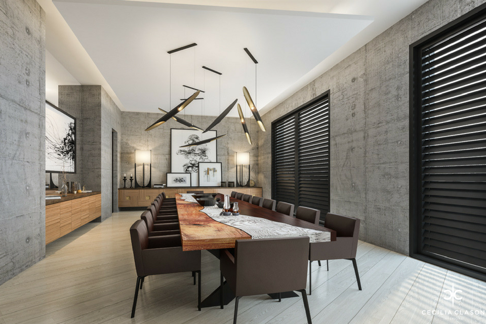 (7) Luxury House Interior Designer Dubai - Dining Abs Palace - From CeciliaClasonInteriors.com