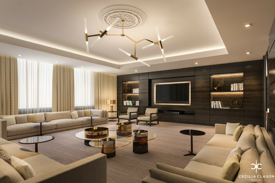 Interior Designers Residential Dubai - Small Lounge Abs Palace - From CeciliaClasonInteriors.com
