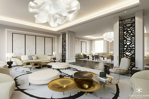 Luxury Residential Interior Design Firms Dubai - Lounge Abs Palace - From CeciliaClasonInteriors.com