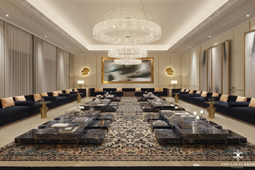 Residential Interior Design Services Dubai - Majlis Abs Palace - From CeciliaClasonInteriors.com