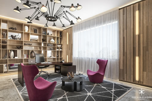 Luxury Residential Interior Design Services Dubai - Study Abs Palace - From CeciliaClasonInteriors.com